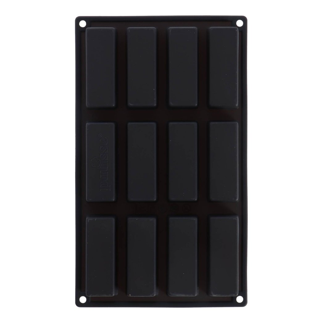 Patisse Patisse Mini Cake Form 12 Vaks 29x17 cm silicone nero