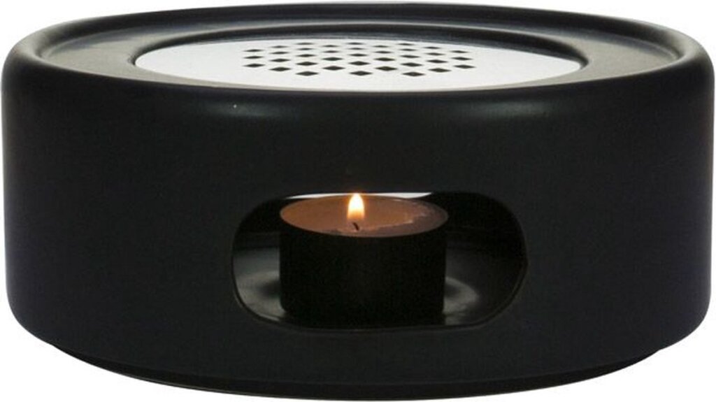 Gusta Gusta Earthenware Rechaud Talight Fika Black 17x7 CM