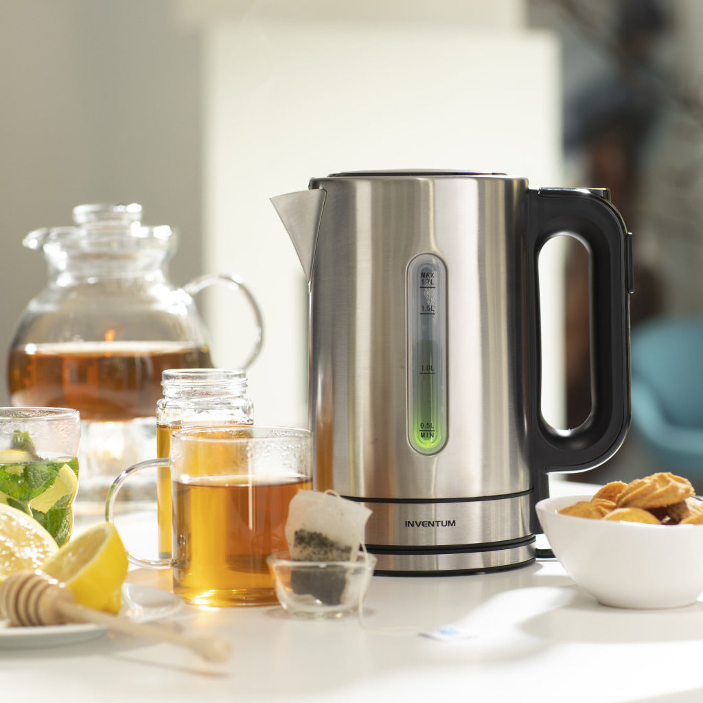 Inventum Inventum HW817D Kettle sin inconveniente 2200W 1.7L de acero inoxidable Negro