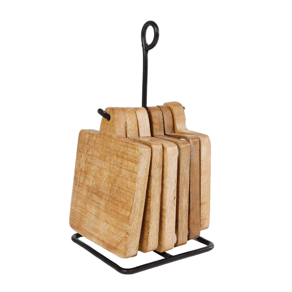 Regali amsterdam regali amsetdam sottobicchieri con supporto 6 pezzi 11x11x22cm