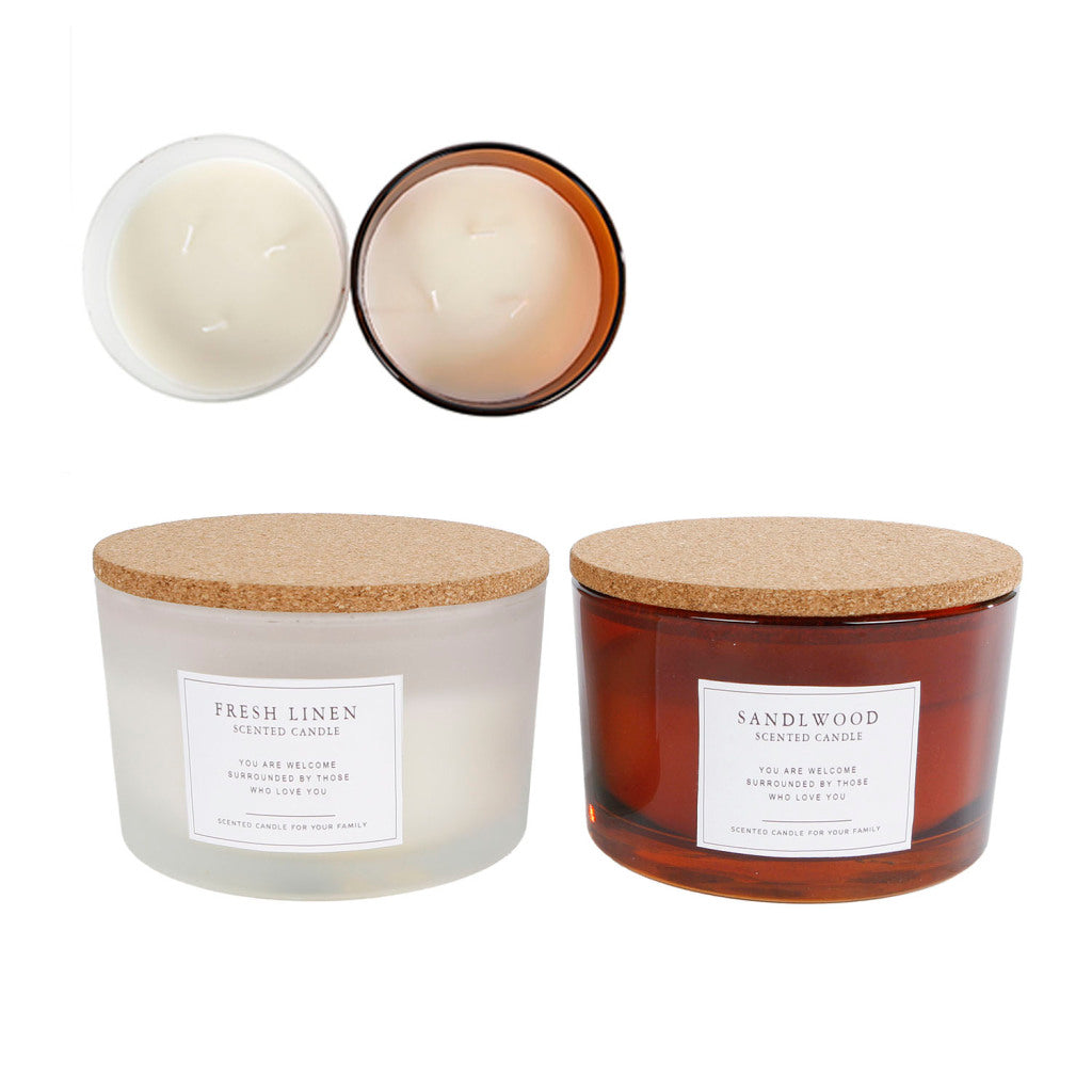 Aroma de vela varios con 3 lonten 13x13x8cm