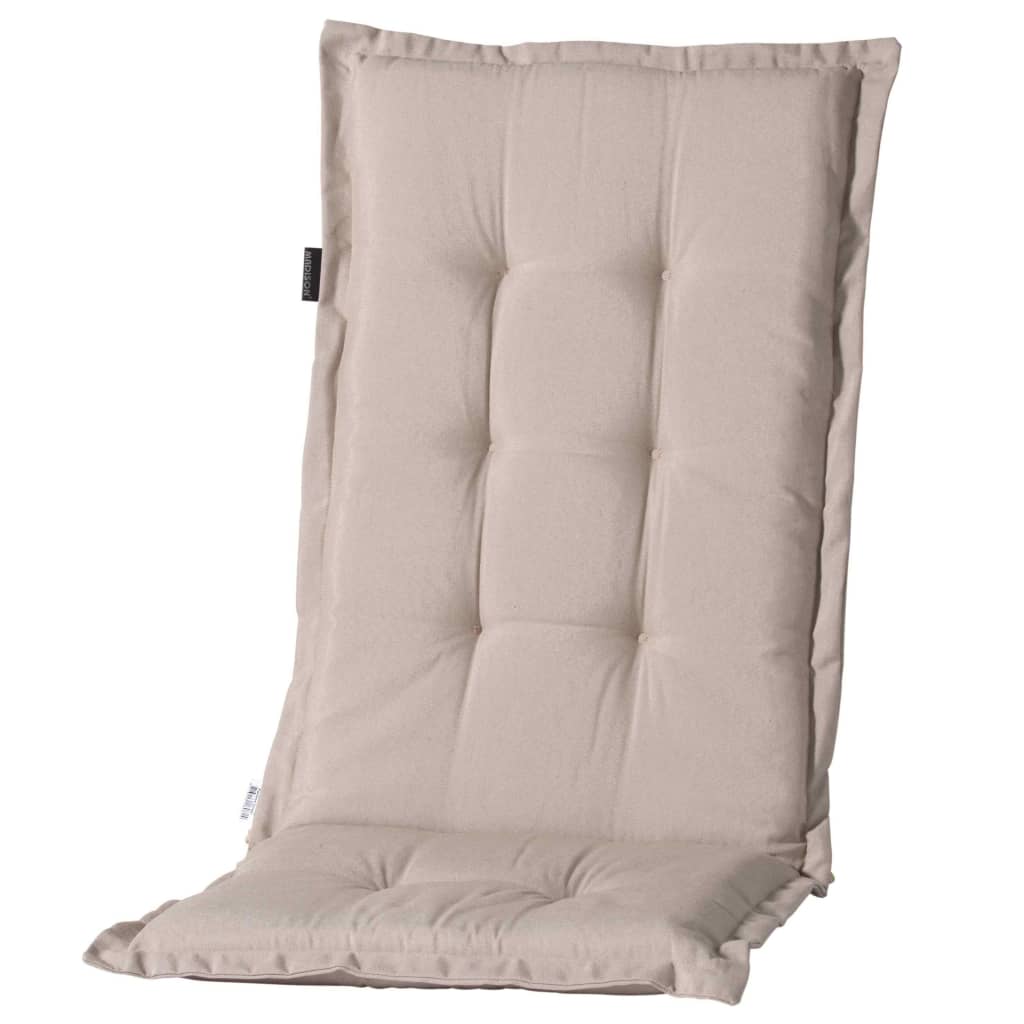 Cuscino della sedia Madison con posteriore alto Panama 123x50 cm Beige leggero