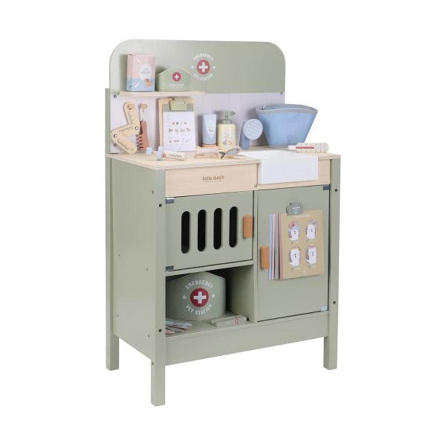 Piccolo studio veterinario olandese in legno