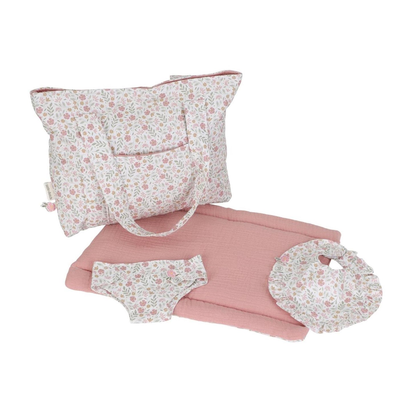 Piccola borsa da asilo olandese con fiori morbidi