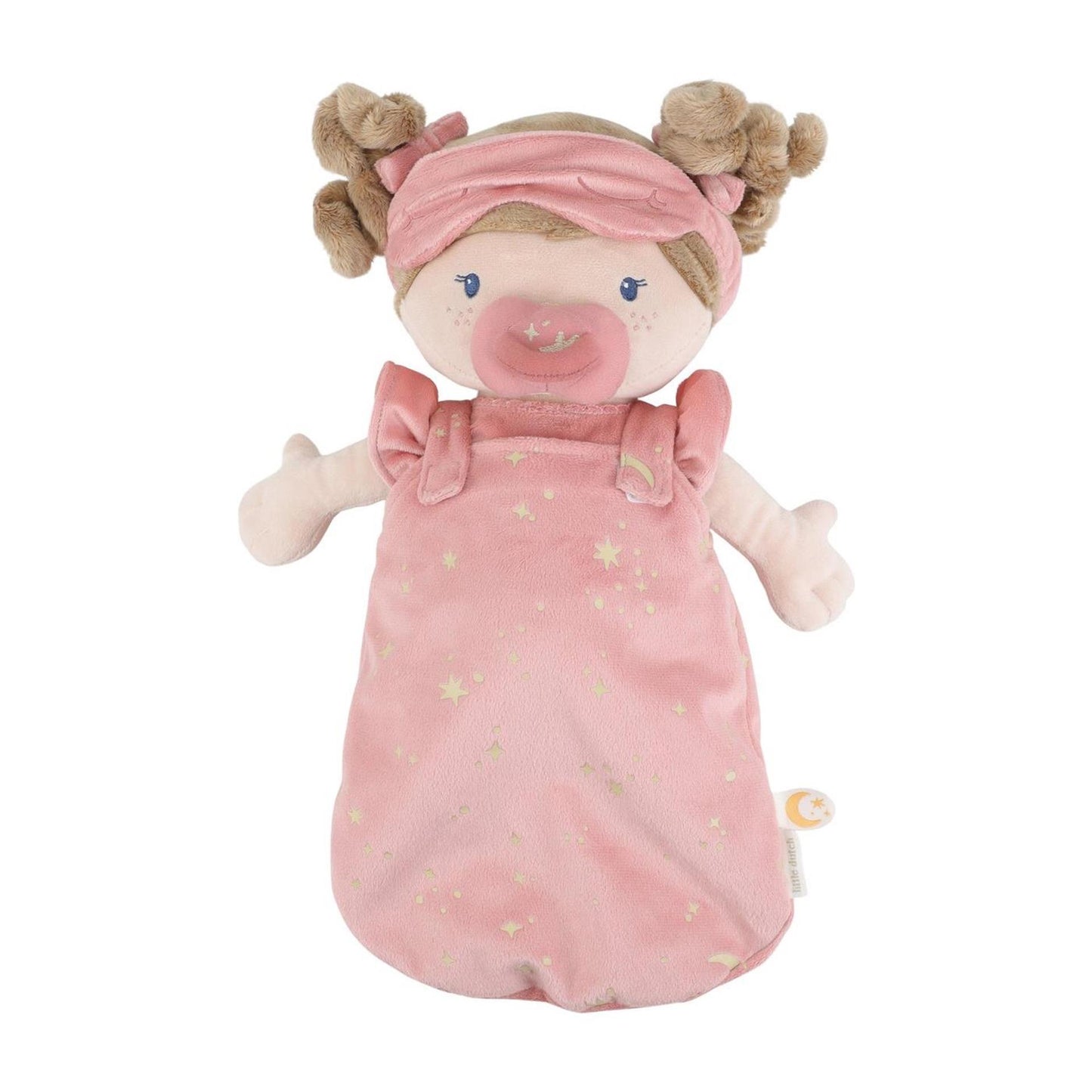 Piccola bambola olandese che dorme Rosa 37 cm