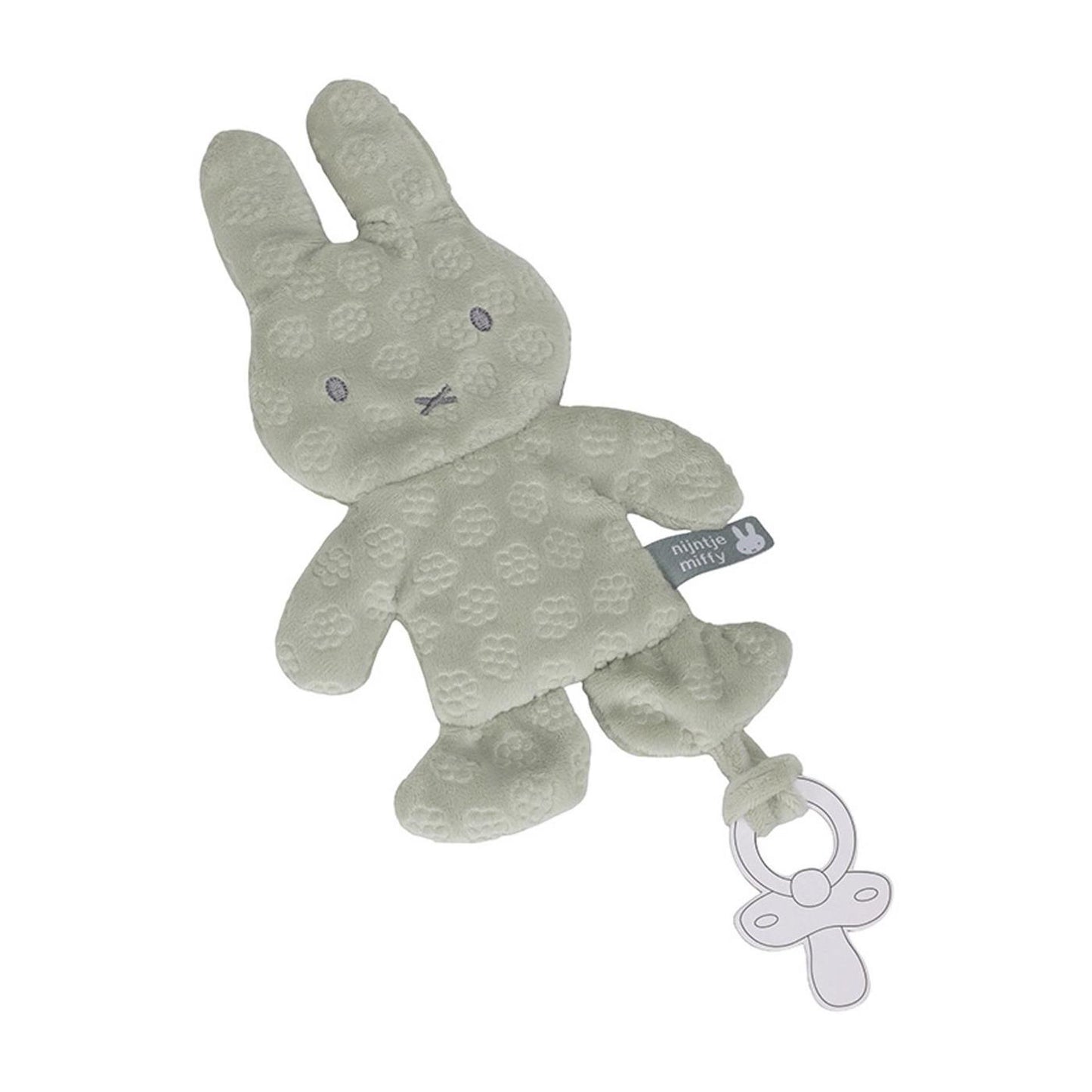Piccolo ciuccio Dutch Miffy in panno verde fiore