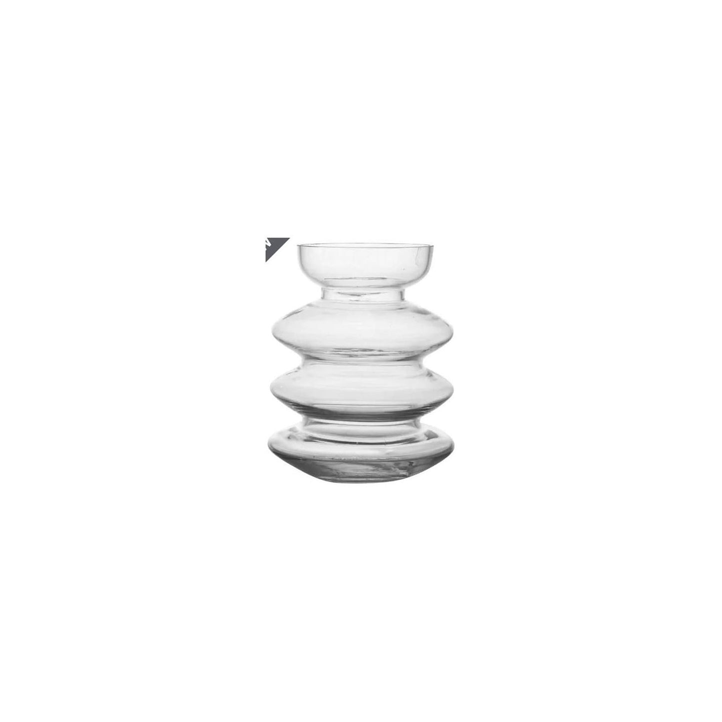 B-living vaso in vetro aline ø15,7xh25,3cm trasparente