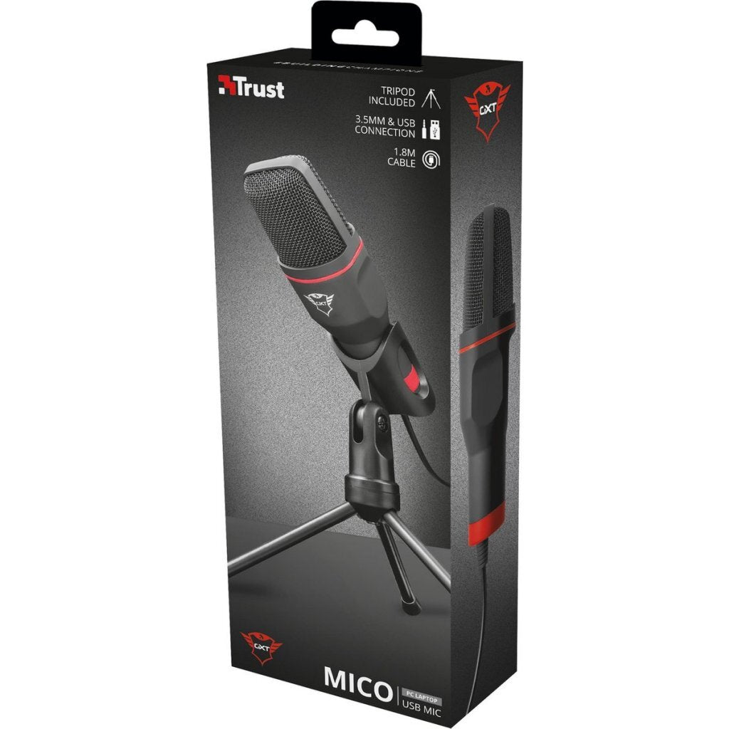 Trust Trust GXT 212 MICO USB Microfono nero rosso