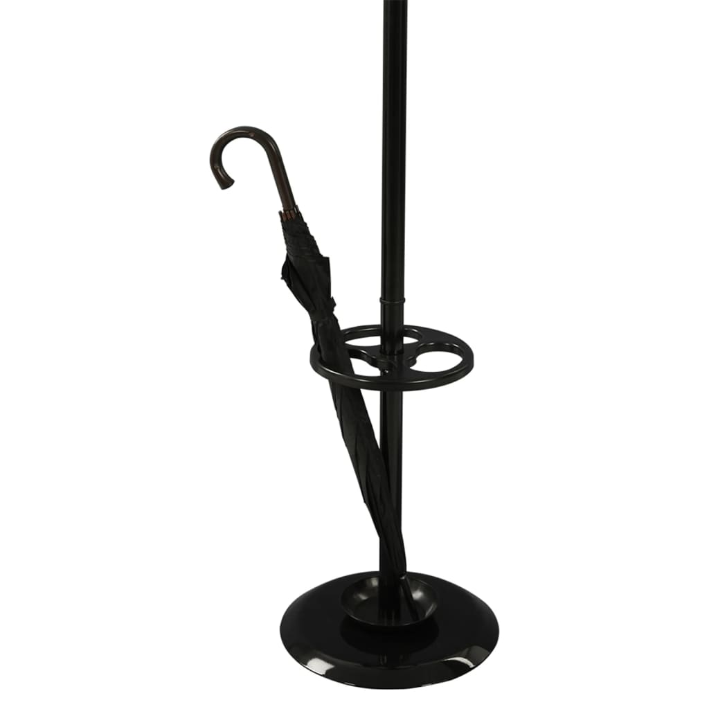 V-Part V-Part Bat Rack de pie con 8 ganchos de porcelana de 178 cm Negro