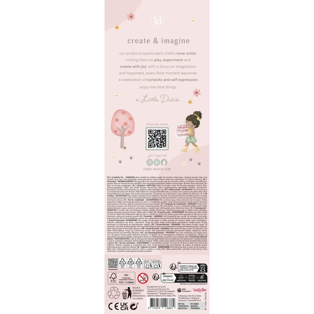 Caja Creativa Little Dutch Rosa XL