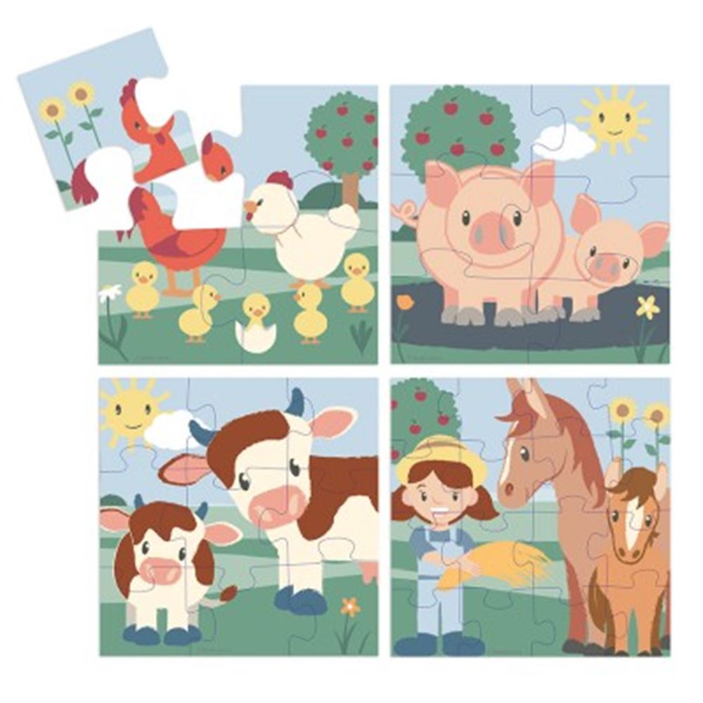 Studio circus 4 in 1 puzzel. 3+