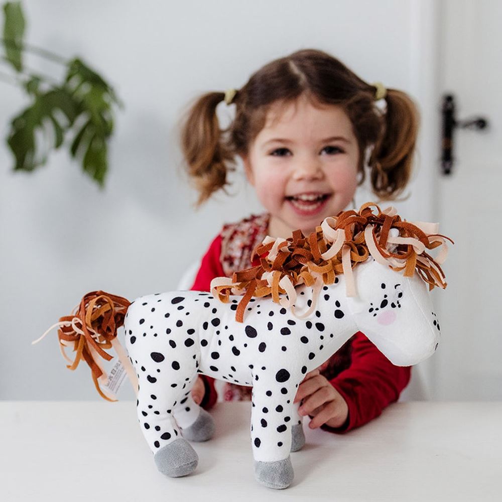 Giocattoli bambolino abbracciano peli di peluche e teun stip de pony, 25 cm