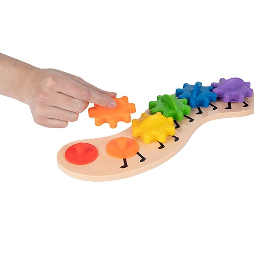 Estrellitas oruga de engranajes arcoíris