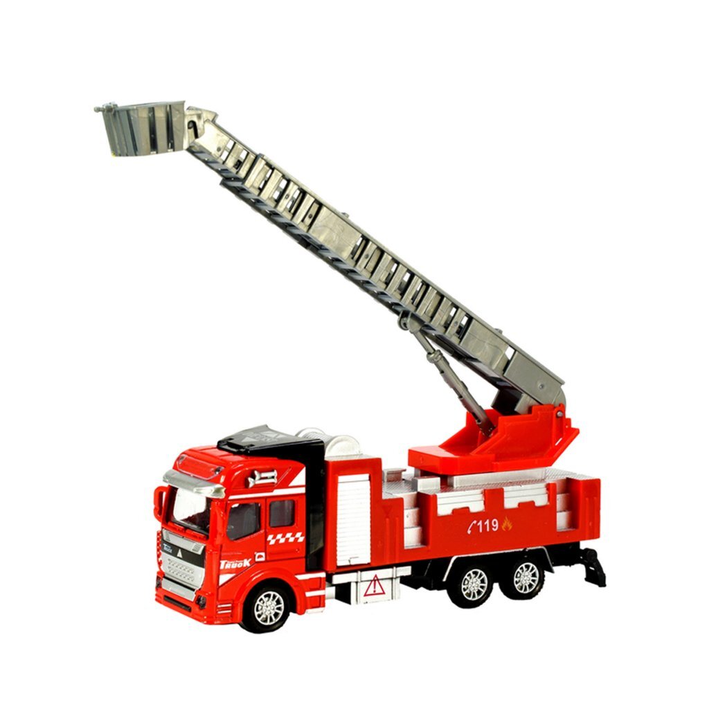 Camion dei pompieri in metallo in metallo