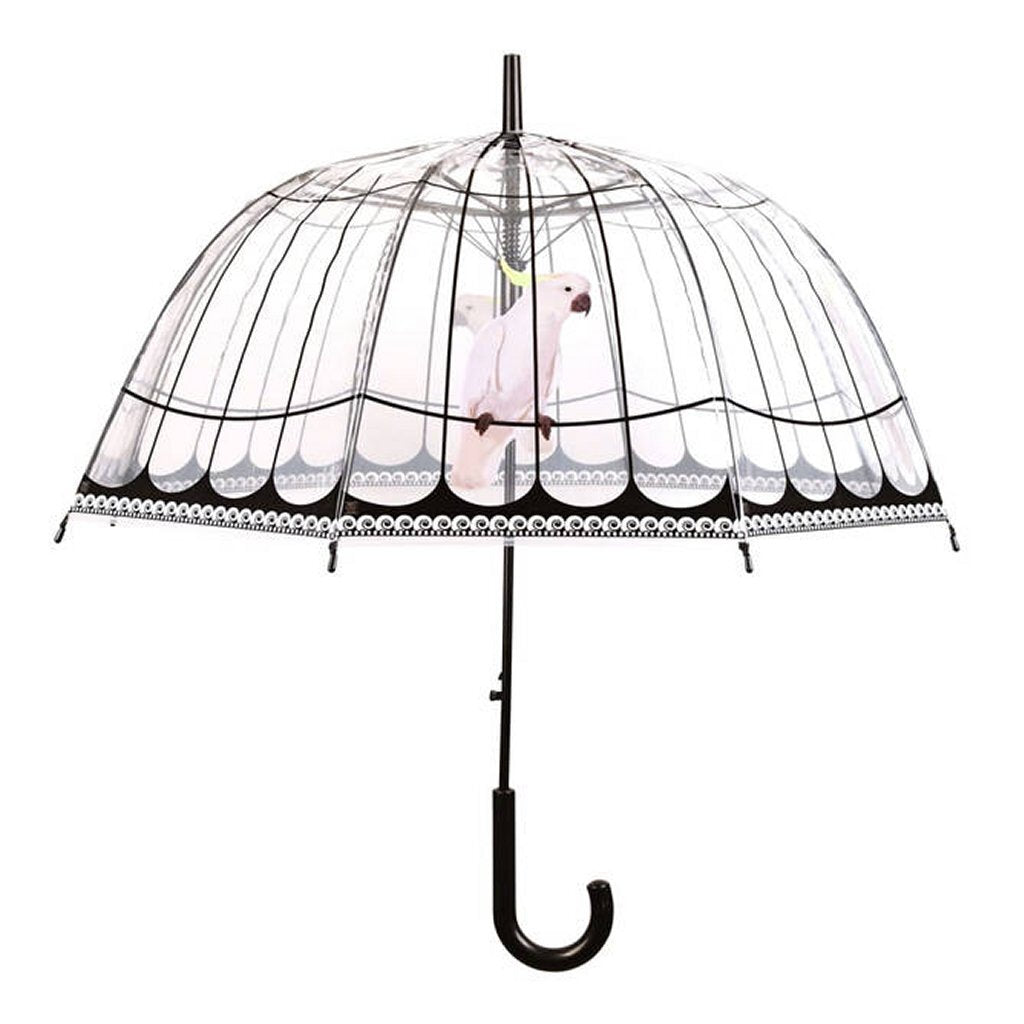 Esschert Design ombrello Bird Cage trasparente