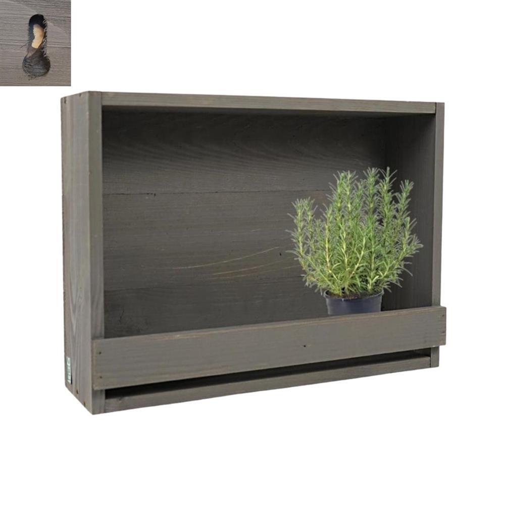 Design ESSCHERTS ESSCHERT Design Titular de la maceta de madera 12.3x39.1x28.9 cm de gris