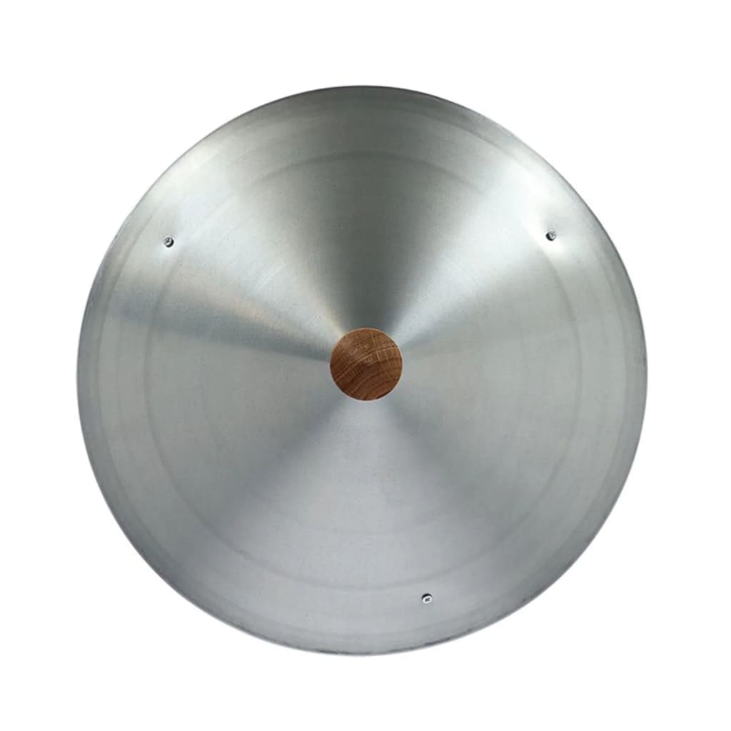 ESSCHERT Design ESSchert Design House de alimentación de aves con silo y alrededor del techo de zinc