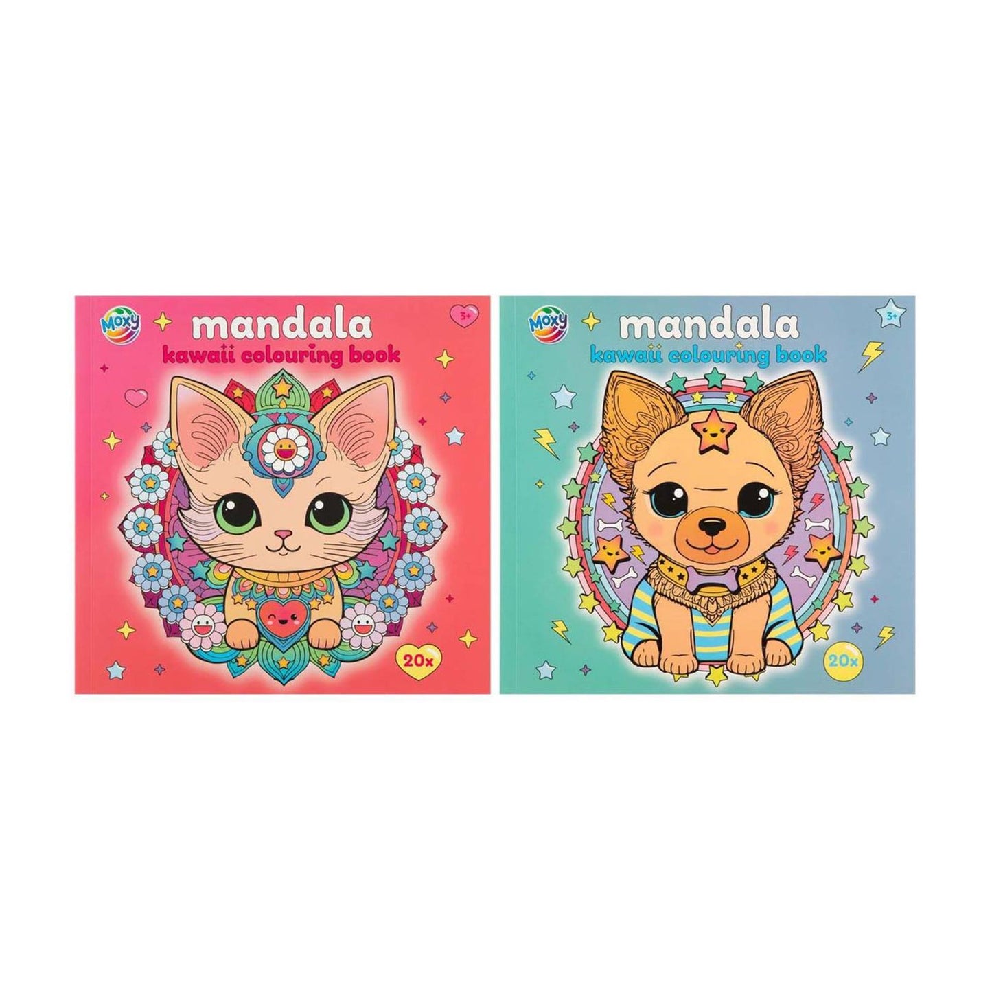 Moxy kleurboek mandala kawaii 20p