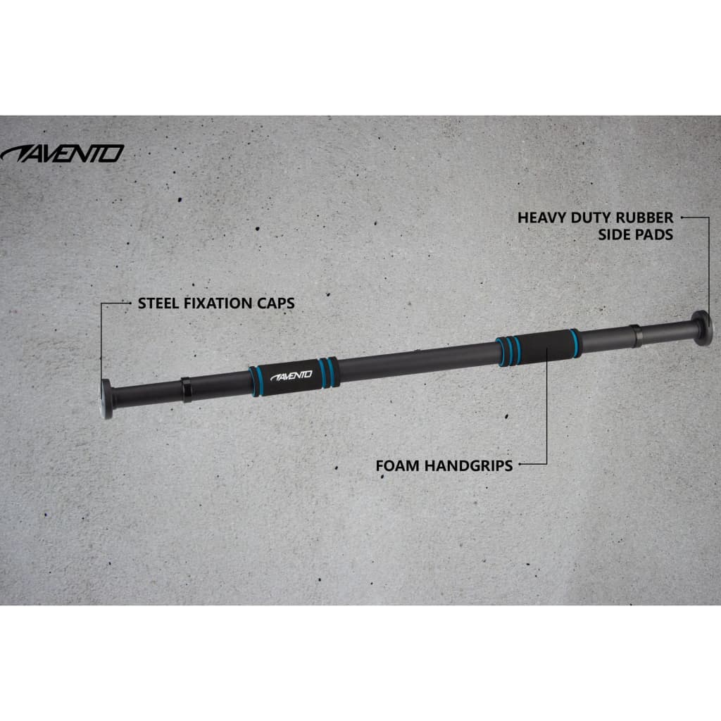 Avento Roller Asta Porta del porto 65-100 cm in acciaio Black