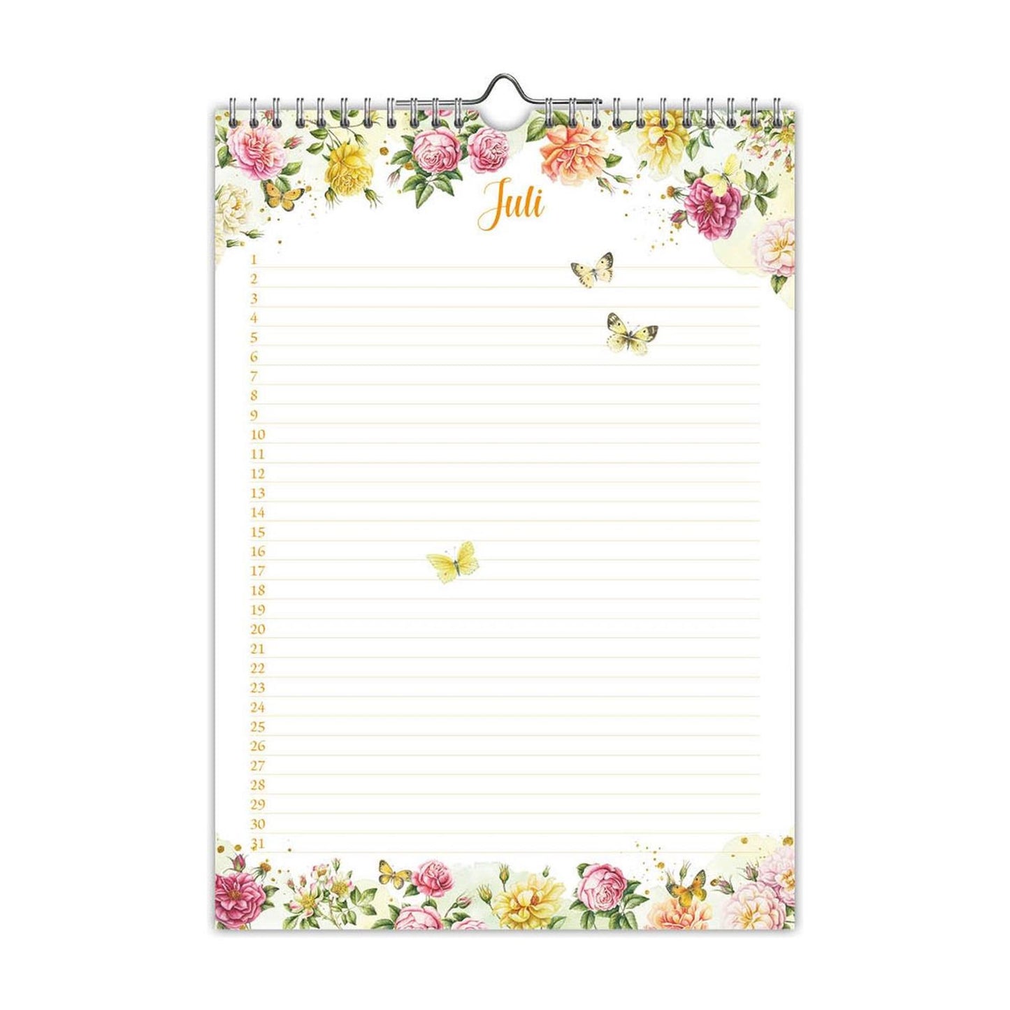 Calendario de cumpleaños de Comello brinkman spring a4