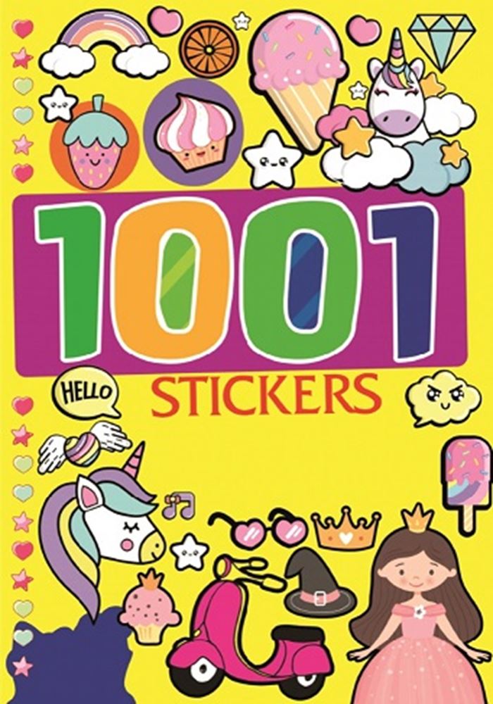 Libro 1001 adesivi. 4 assortiti 41 pagine 3+