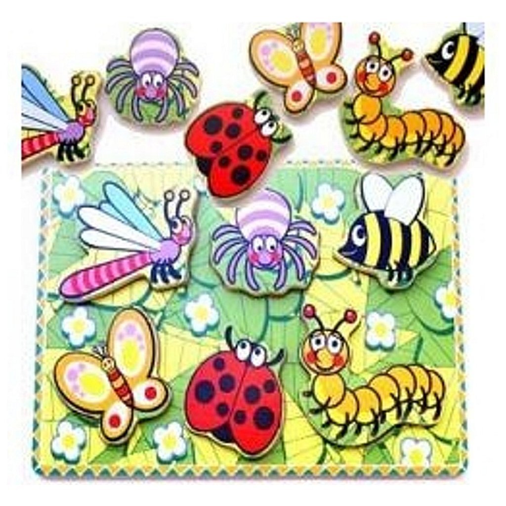 Semplicemente per i bambini semplicemente per il puzzle di insetti in legno
