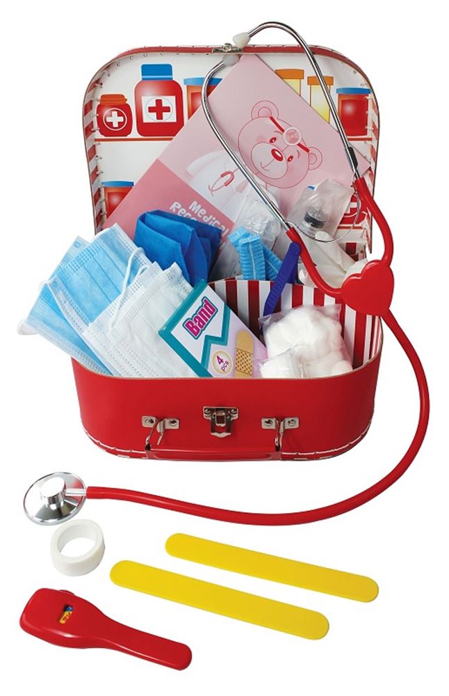Simplemente para niños simplemente para la maleta del médico con contenido