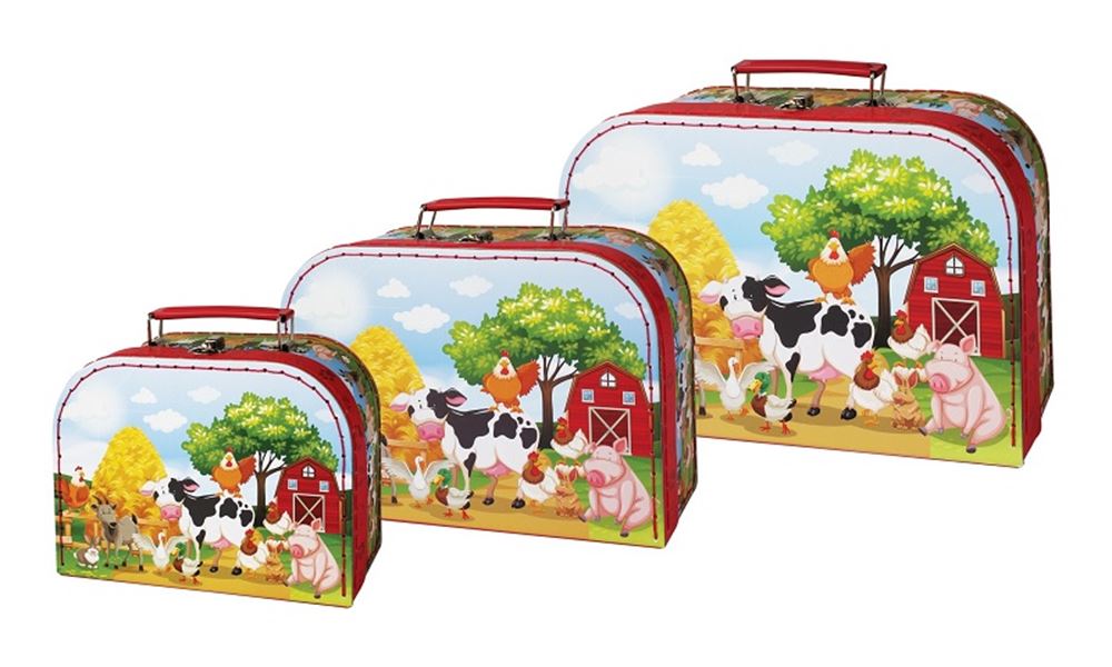 Simplemente para niños simplemente para la granja de equipaje de 3 piezas