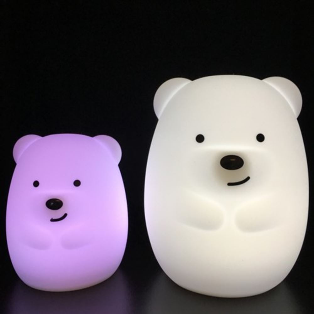 Lampada da notte in silicone orsetto grande. 1+