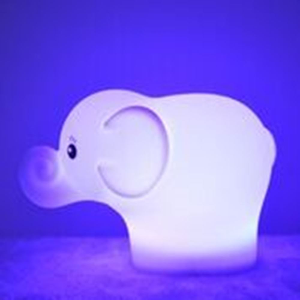 Lampada da notte a forma di elefante in silicone. 1+