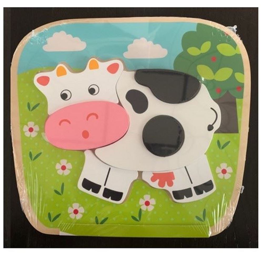 Puzzle mucca 6 pezzi 1+ 22x20x2 cm