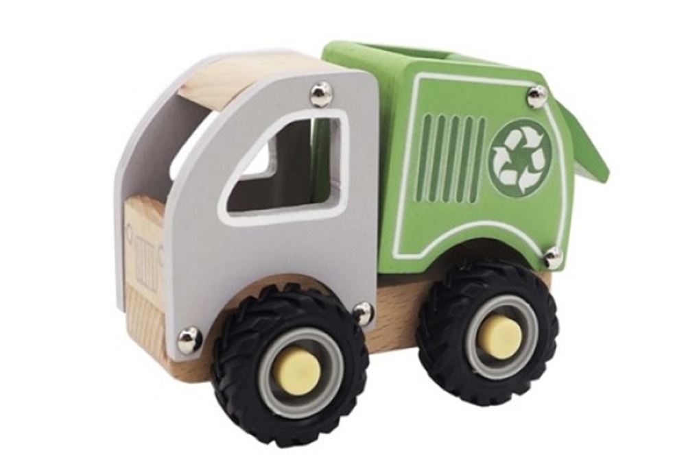 Simplemente para niños simplemente para camiones de basura de madera
