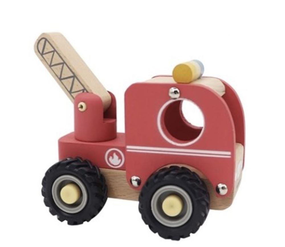 Camión de bomberos de madera. 3+
