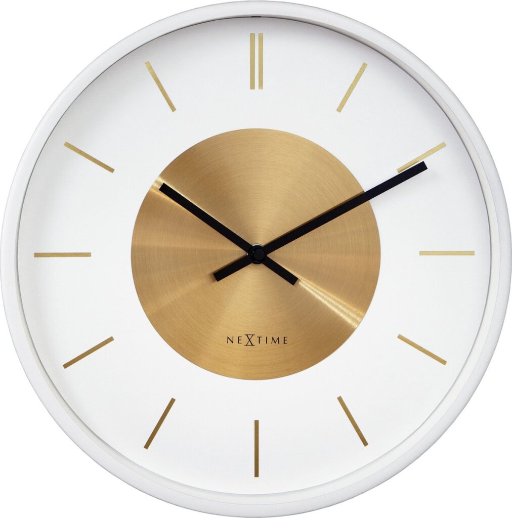 Nextime Nextime Wall Clock Retro II 25 cm Oro bianco