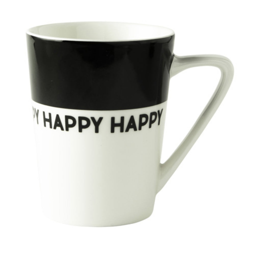 Taza holandesa de rosa holandesa happy white blanco