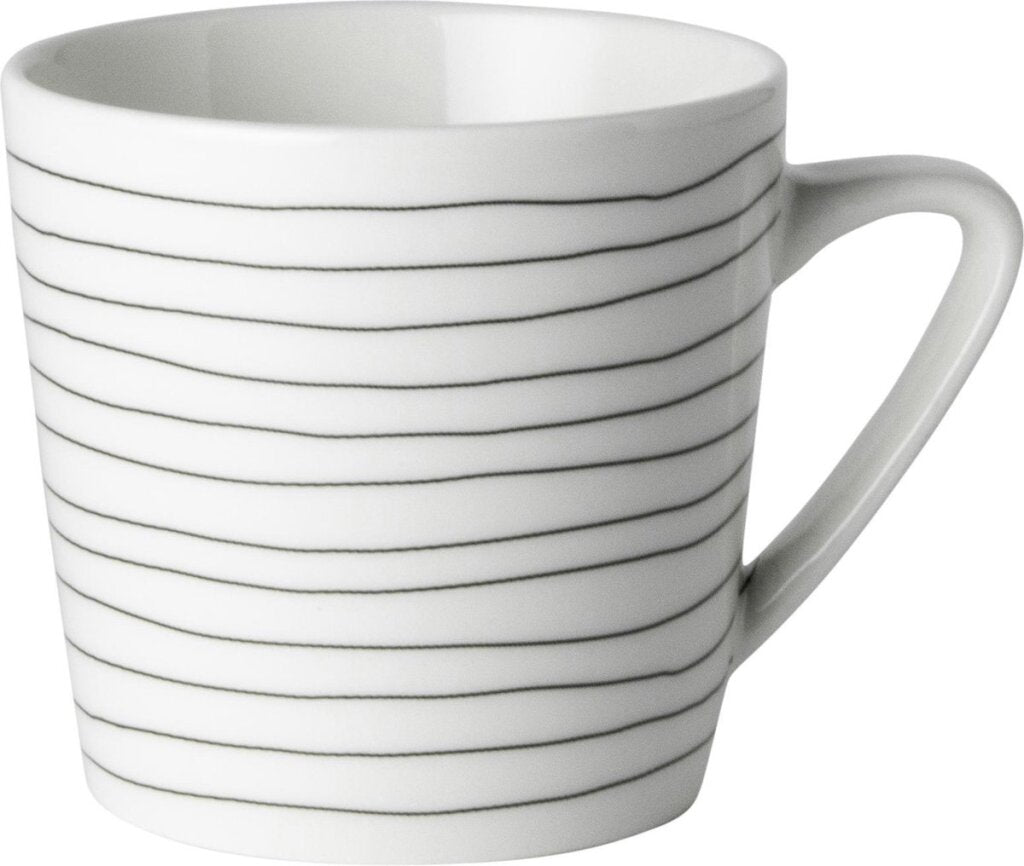Rose olandese rosa olandese a soppalco in bianco e nero tazza di caffè nero Stripes 20 cl