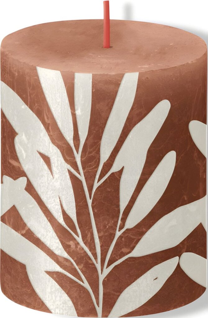 Bolsius Bolsius Vela rosa con impresión