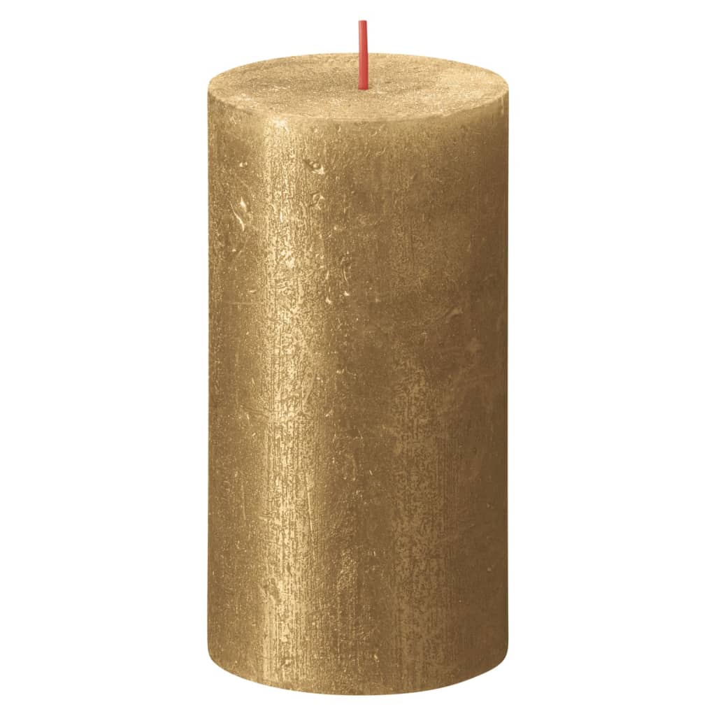 Bolsius Bolsius Stollen Shimmer 4 St Rustic 130x68 mm de oro