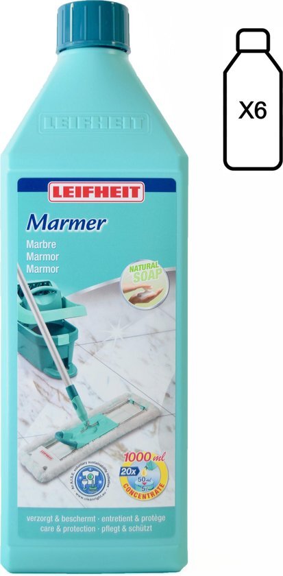 Limpiador de mármol Leifheit 6 x 1l