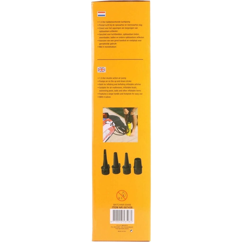 Pompa ad aria Benson 1,5 l giallo nero