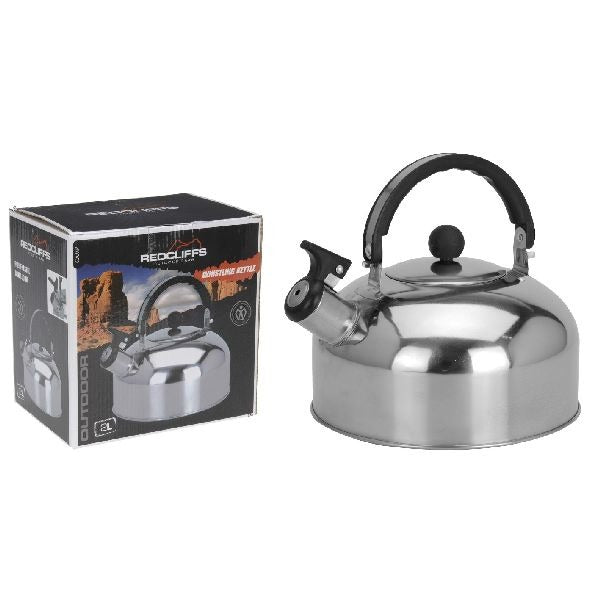 Bollitore a fischio Basic Redcliffs 2l in acciaio inossidabile