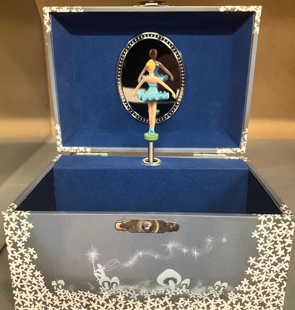 Portagioie blu con ballerina musicale
