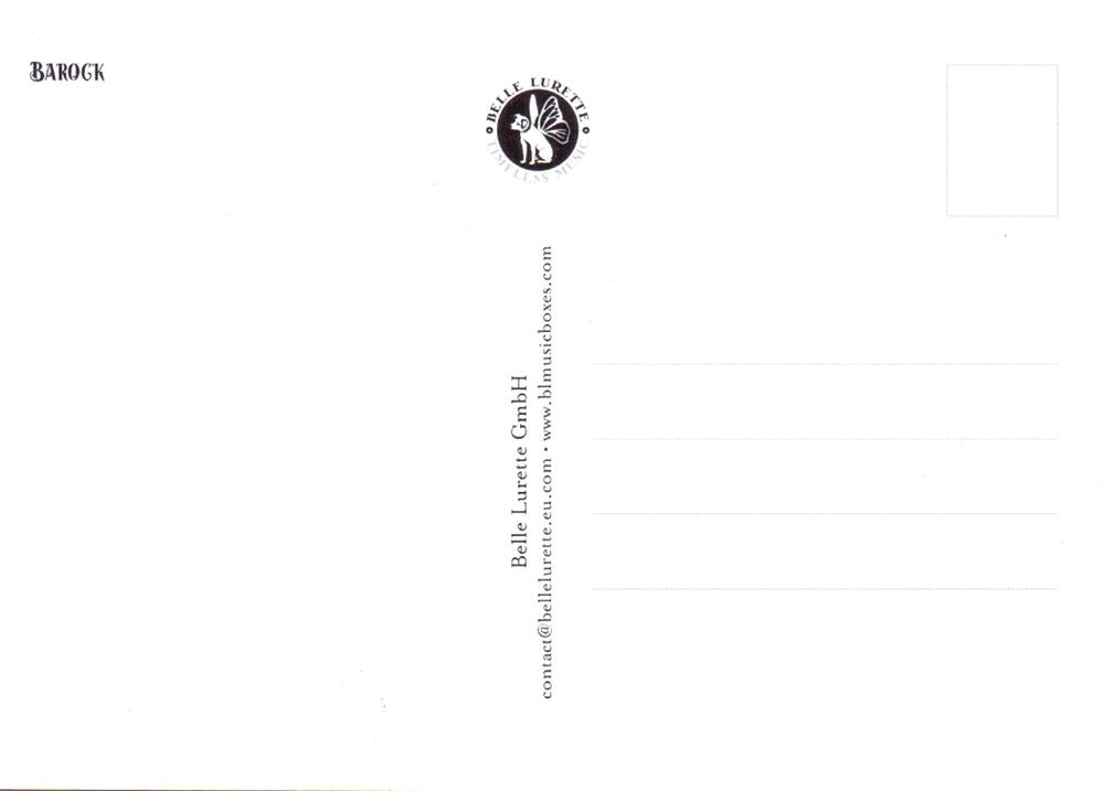 Cartolina illustrata cd04: barocco 6 pz