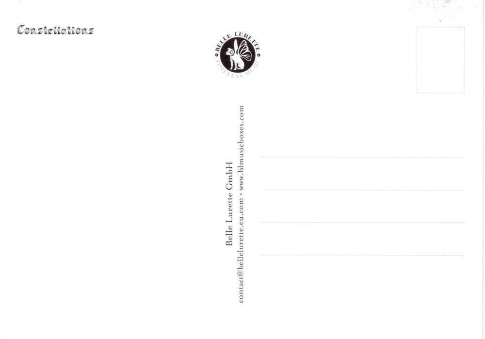 Cartolina illustrata cd06: costellazione 6 pz