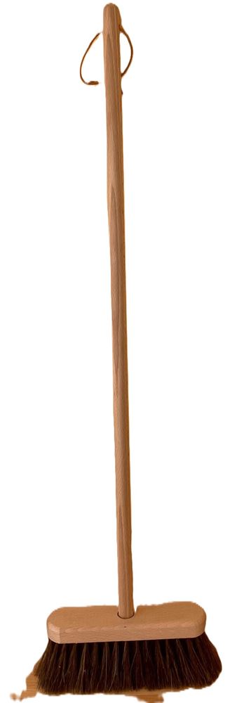 Scopa da strada per bambini in pelo naturale. 80 cm. 3+