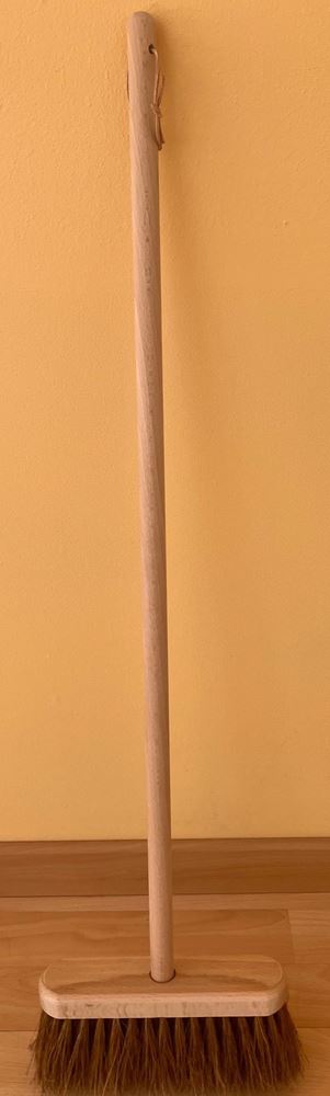 Scopa da strada per bambini in pelo di cocco. 80 cm. 3+