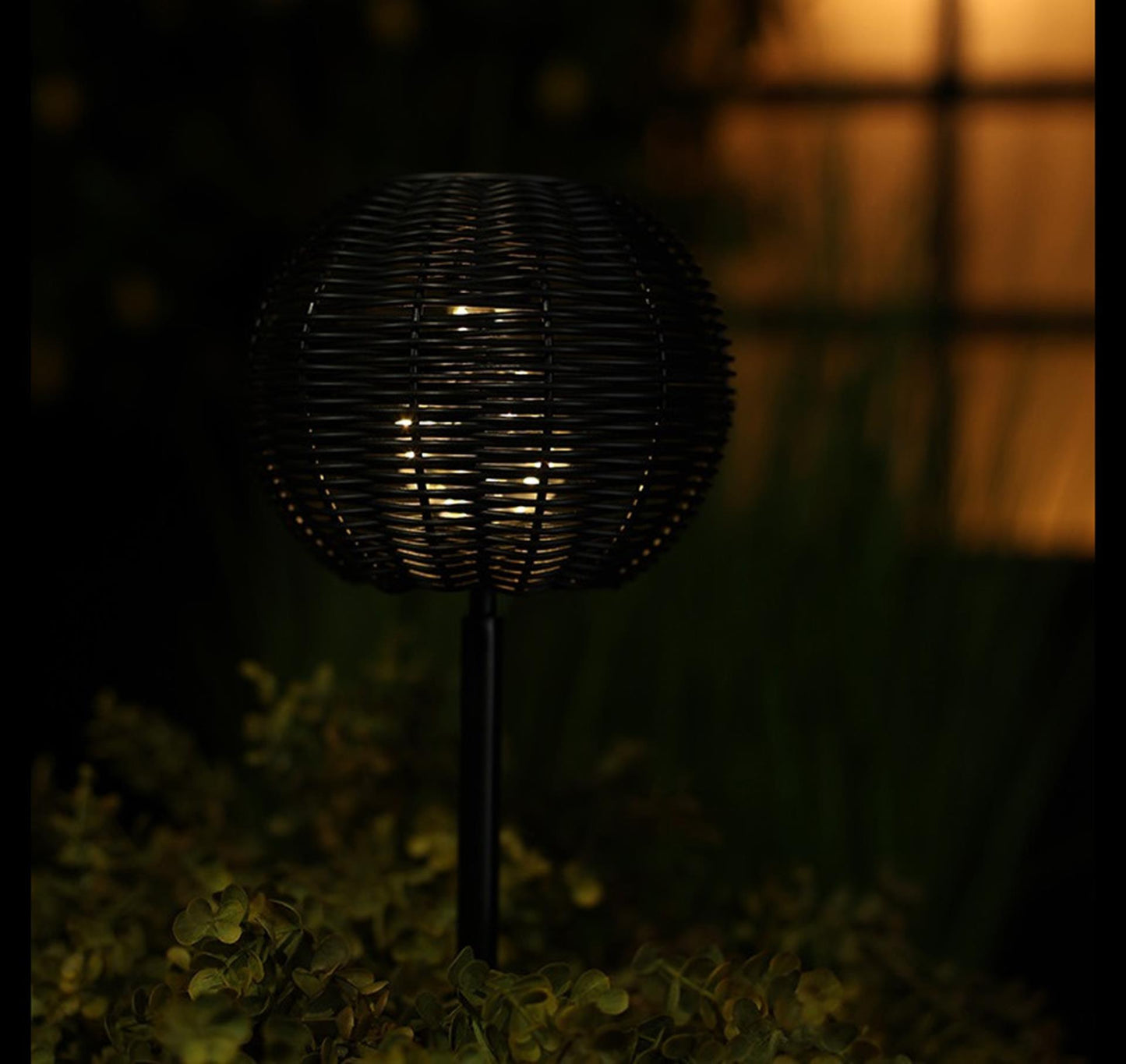 Lampada da tavolo solare Countryfield nera h30cm