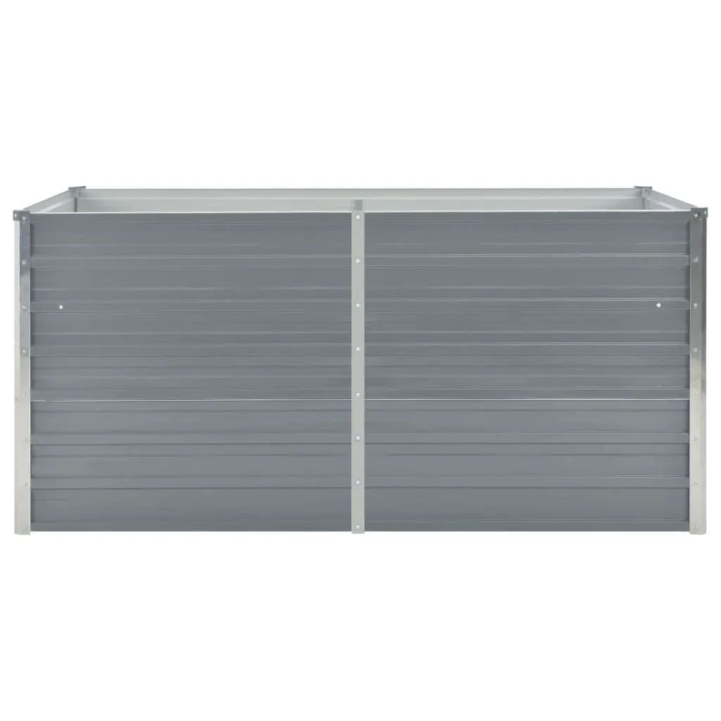 Plantador Vidaxl elevado 160x80x77 cm de acero galvanizado gris