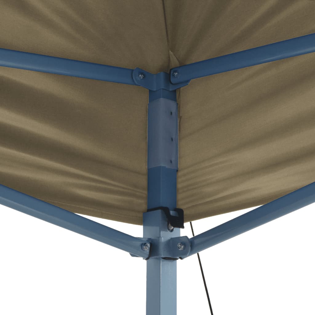 Vidaxl plegable ventana emergente de 3x4.5 m de crema blanca