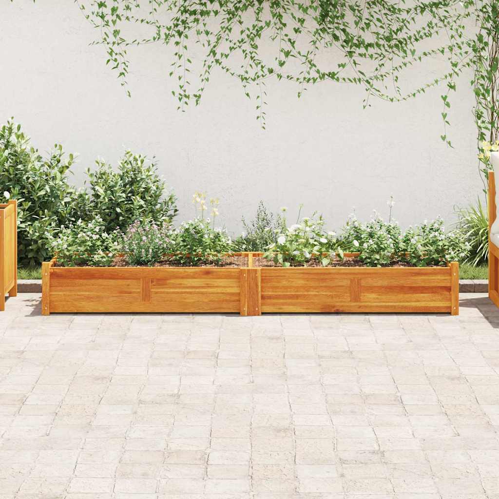 Casella di pianificazione Vidaxl raccolta 200x50x25 cm acaciahout